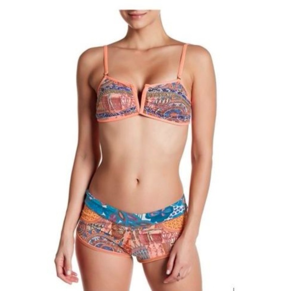 Maaji Border to Border Bandeau Reversible Bikini - Picture 1 of 4